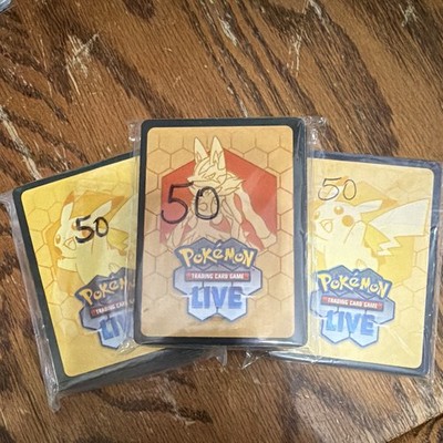 Pokemon TCG Live Promo Card Lot 350 Cards - not used - we don't play live.