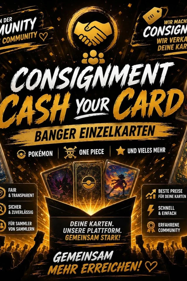 Cash YOUR Card Consigment Bänger Einzelkarten Stream ab 1 Euro