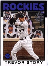2021 Topps #86B-29 Trevor Story 1986 Topps Baseball 35th Anniversary (Series 1)