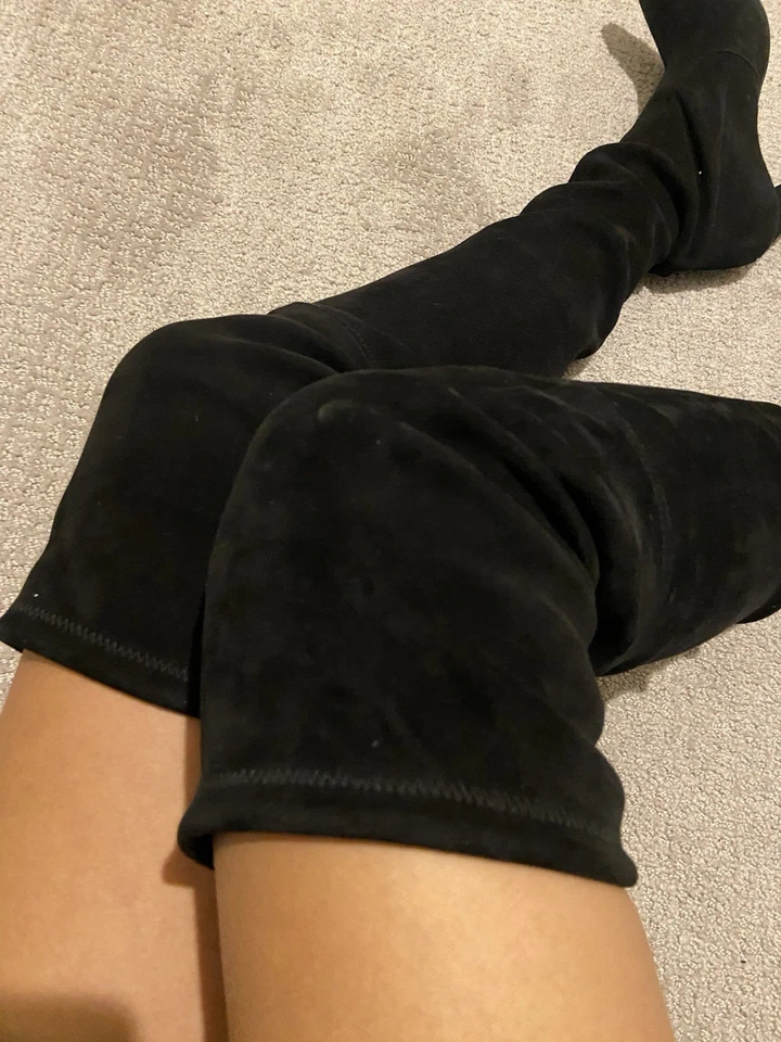 Botas altas hasta el muslo Stuart Weitzman con tacón 8,5 Foto 3 de 4