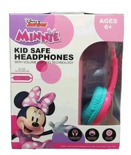 Disney Minnie Mouse Headphones Kid Safe with Volume Limit Technology