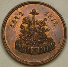 NETHERLANDS 300th Anniversary Capture of Brielle ND (1872) Medal - UNC - 2013 *