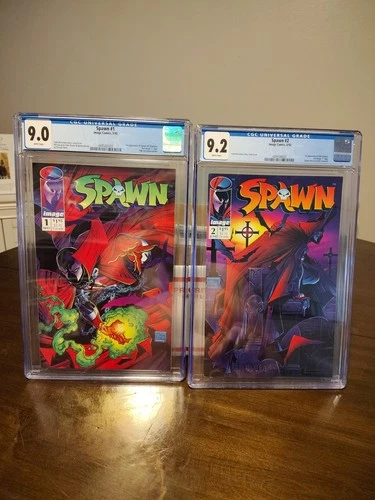 Spawn #1 And #2 Cgc Graded.