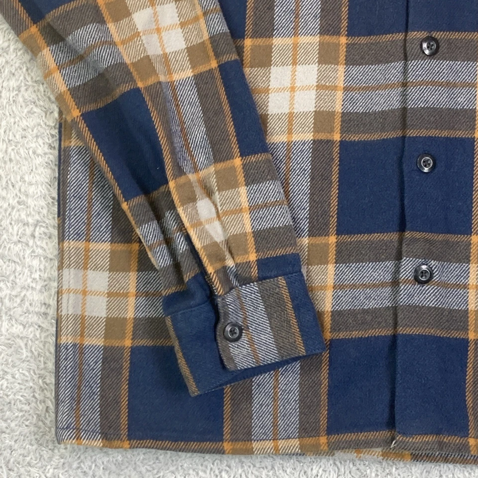 Volcom Heavy Plaid Flannel Shirt Men’s Large Classic Fit Button Up L/S Chore - Image 3 of 4