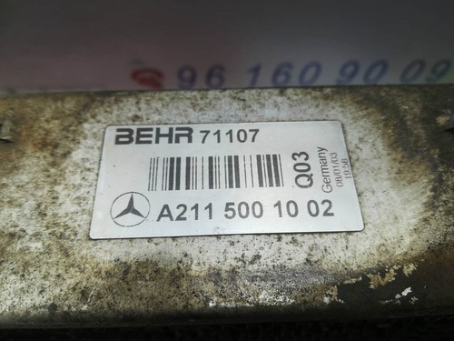 2115001002 ladeluftkühler MERCEDES CLASE E 220 CDI 211.006 2002 305302