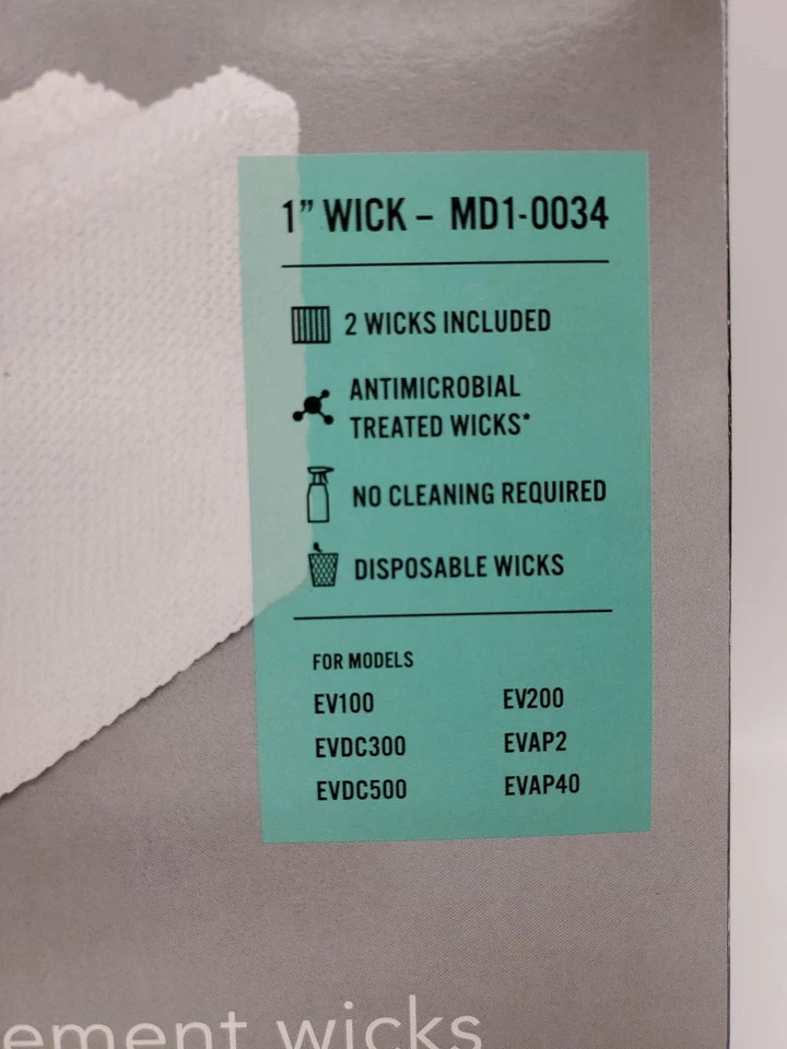 Paquete de 2 mechas de repuesto para humidificador Vornado 1" MD1-0034 Foto 2 de 4