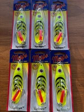 6 HOT NEW Mepps Syclops Spoons 1 oz SY3 Hot Chartreuse HC USA Made Musky Pike