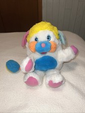 Mattel Popples Plush Puffball 1980 s Vintage Toy Pink Blue Yellow Orange