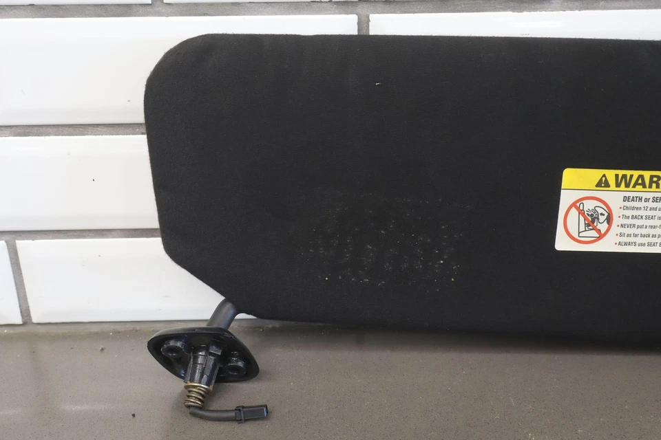 2004 Ford F250 Harley Davidson Crew Cab Sun Visors/Grab Handles (Black 1B) OEM - Image 3 of 4