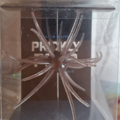 Spider Soft Plastic Insect Bait, Clear/Silver 2 in 1-Pack Neutral Buoy SP-02