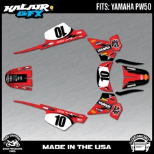 Graphics Kit for Yamaha PW50 (1990-2023) PW-50 PW 50 Speed Series-Red