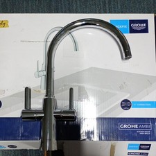 GROHE 30189000 Ambi Monobloc Two Handle Kitchen Sink Mixer Tap - Chrome