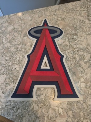 MLB Los Angeles Angels 3D Fan Foam Logo Holding Wall Sign Made in USA