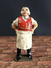 Vintage Johillco Lead Toy Butcher Shopkeeper Figure England Britains John Hill