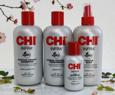 CHI INFRA TRIO Bundle - SHAMPOO, THERMAL TREATMENT, KERATIN MIST, SILK INFUSION