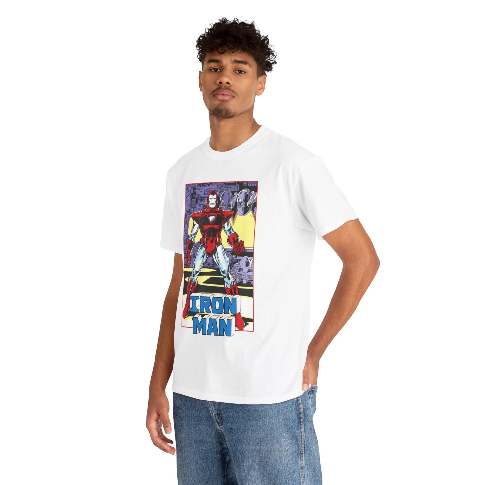 Iron Man T-Shirt - Tony Stark - Silver Centurion Armor - Marvel Comics