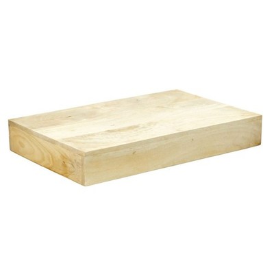 Hubert  Rectangular Mango Wood Riser - 20''L x 12''W x 3''H