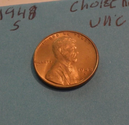 1948-S Lincoln Wheat Cent — photo from the most recent tracked eBay sale
