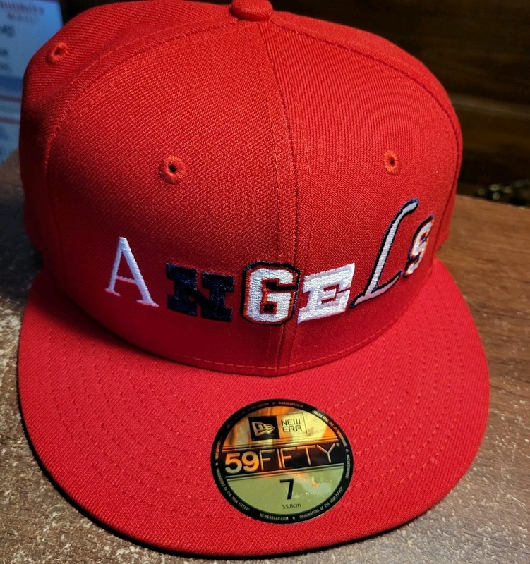 *NEW* MLB Los Angeles Angels Hat Cap New Era Fifty Nine 50 Size 7 