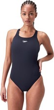 Image of NWT Speedo ECO Endurance+ Medalist swimsuit, True Navy Size UK 34