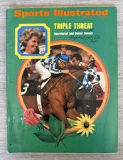 RARE RON TURCOTTE HAND SIGNED & INSCRIBED 1973 SPORTS ILLUSTRATED SECRETARIAT