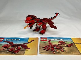 LEGO CREATOR: Red Creatures 100% COMPLETE PEICES /w MANUAL (31032)