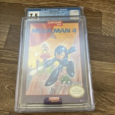 New Factory Sealed Mega Man 4 Cgc Graded 7.5