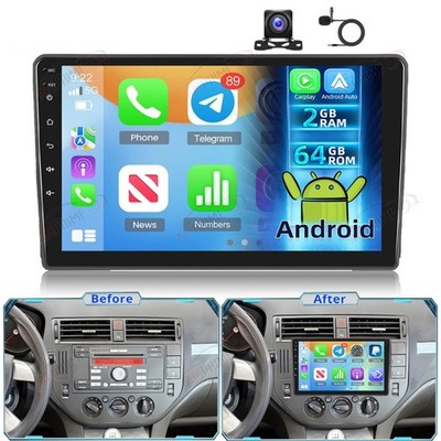 9'' 2+64G Android 15 Autoradio Carplay GPS Navi Für Ford C-Max 2006-2010 +Kamera