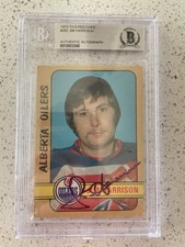 1972-73 OPC Autographed Jim Harrison Oilers