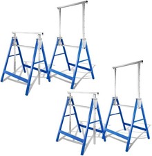 4x Gerüstbock 150 kg Traglast Klappbock Metall Unterstellbock-Klappbock 7-fac...