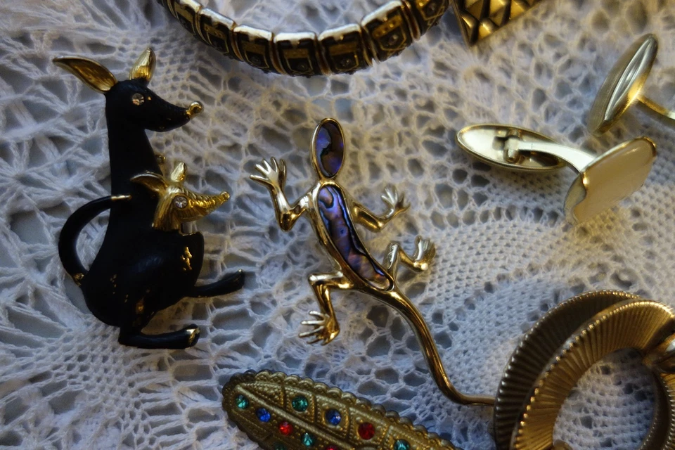 Alter Schmuck, Schmuckpaket, Haushaltsauflösung Oma, Konvolut, Vintage, Sammlung - Bild 3 von 4