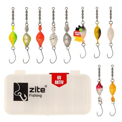 Spiral Strike Shooter Spoon Set Forellen-Spoons Ownerhaken Köderbox Zite Fishing