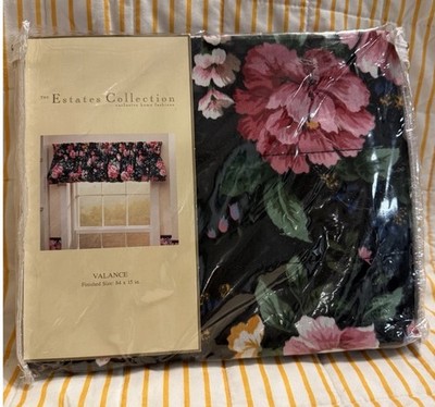 The Estates Collection French Countryside Floral Valance 84x15 Rod Pocket NEW