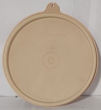 1970s Tupperware 238 Harvest Gold Lid Replacement Seal 5.75" B Tab