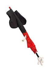 Disney Mickey Mouse Character Umbrella with 3D Ears and Hand  glove  Handle New