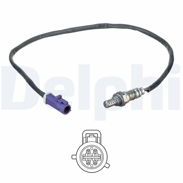 Delphi Lambdasonde Sensor Abgassteuerung ES20508-12B1 FüR Fiesta Ford Fusion 4 5-image