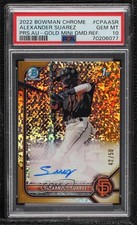 2022 Bowman Chrome Gold Mini-Diamond Refractor 42/50 Alexander Suarez Auto 0c6