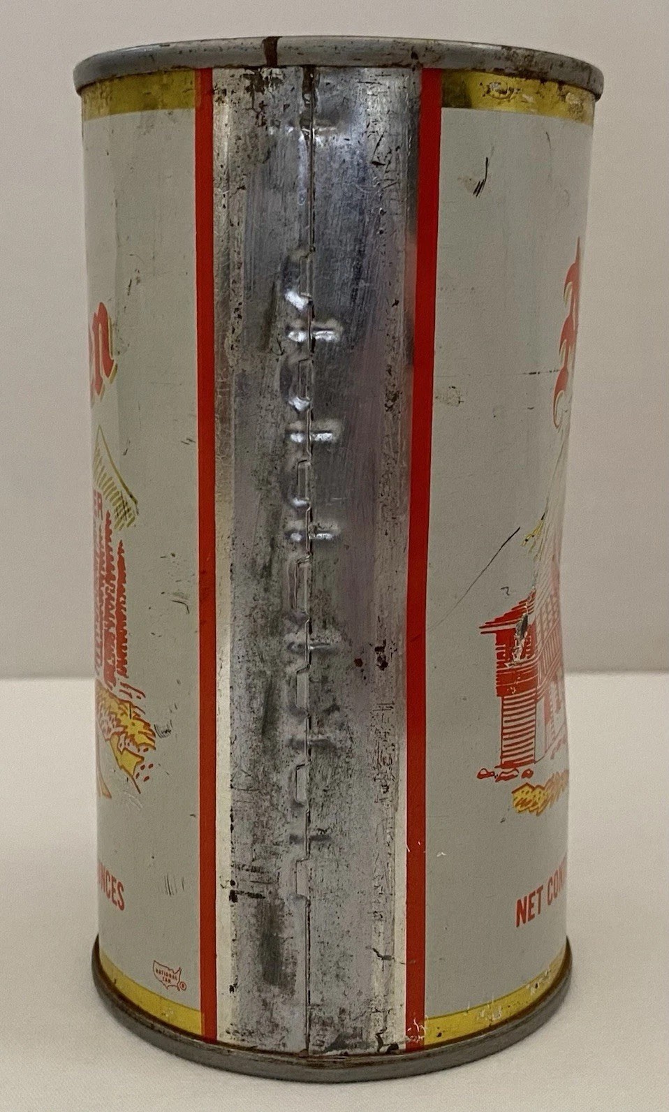 VINTAGE 1970 ALPEN GLEN Flat Top Beer Can - Burgermeister Brewing, San Francisco