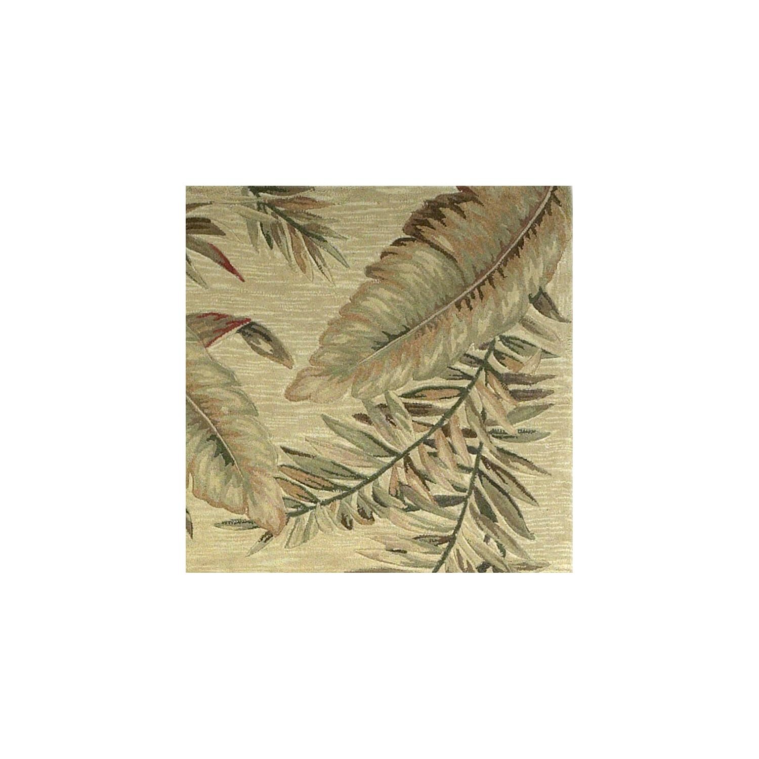 5 Круглый шерстяной коврик ручной работы цвета слоновой кости с ворсом 88090₽