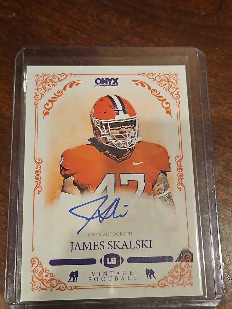 james skalski signed card autographed rookie clemson rc university tigers