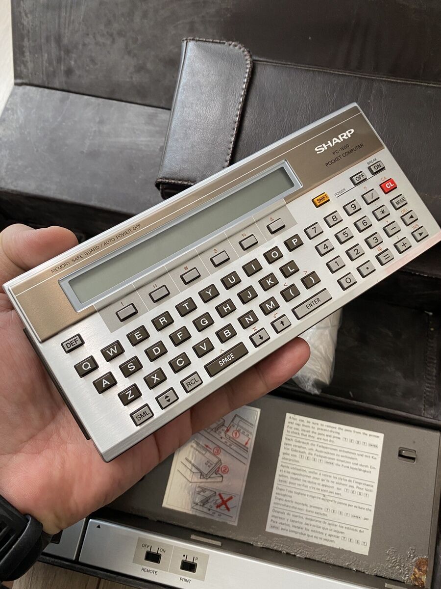 Vintage SHARP PC-1500 Pocket Computer Cassette Interface CE Vintage SHARP PC-1500 Pocket Computer Cassette Interface CE