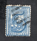 Uruguay 1866 stamp Mi#33C Diff Cancellation used #11
