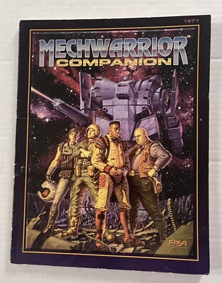 Battletech: Vintage RPG Module Mechwarrior Companion 1671 FASA  1995