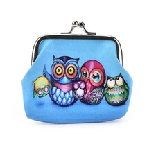 Family of Owls Lock Coin Change Purse - New