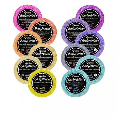 Genius Body Motion Triple Butter Seifen-Schwamm 'Lavender Dreams' – Mit Shea, Kakao & Mangobutter, 200g