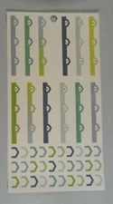 Happy Planner Blue Green B L D MAMBI stickers 262466
