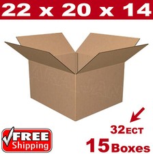 15 - 22x20x14 Cardboard Boxes Mailing Packing Shipping Box Corrugated Carton