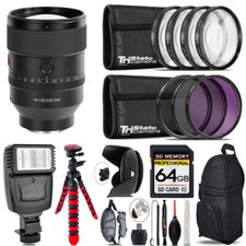 Sony FE 135mm f/1.8 GM Lens  Flash  Tripod  More - 64GB Kit Kit