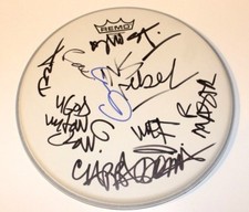 WU-TANG CLAN GROUP SIGNED DRUMHEAD w/COA ALL LIVING MEMBERS RAEKWON GHOST METHOD