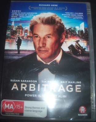Arbitrage (2012) (Richard Gere, Susan Sarandon) (Australia Region 4) DVD - New